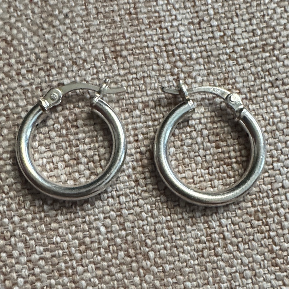 Sterling Silver Hoop Earrings - Classic Silver Hoops
